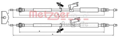 Cable Pull, parking brake METZGER AUTOTEILE 10.5368