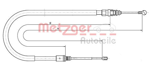 METZGER AUTOTEILE 10.6224 Cable Pull, parking brake
