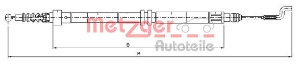 METZGER AUTOTEILE 10.7392 Cable Pull, parking brake