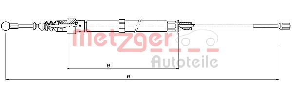 METZGER AUTOTEILE 10.7508 Cable Pull, parking brake