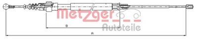 Cable Pull, parking brake METZGER AUTOTEILE 10.7509