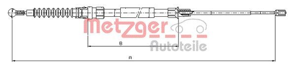 METZGER AUTOTEILE 10.7518 Cable Pull, parking brake