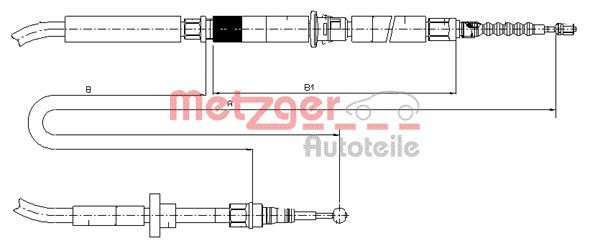 METZGER AUTOTEILE 10.7589 Cable Pull, parking brake