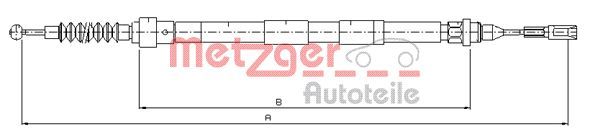 METZGER AUTOTEILE 10.7620 Cable Pull, parking brake