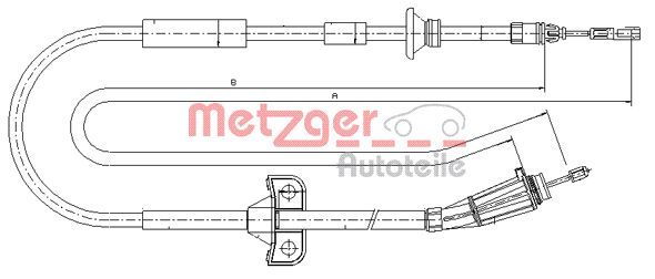 METZGER AUTOTEILE 10.8065 Cable Pull, parking brake