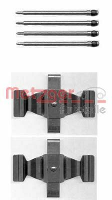 Accessory Kit, disc brake pad METZGER AUTOTEILE 109-1643