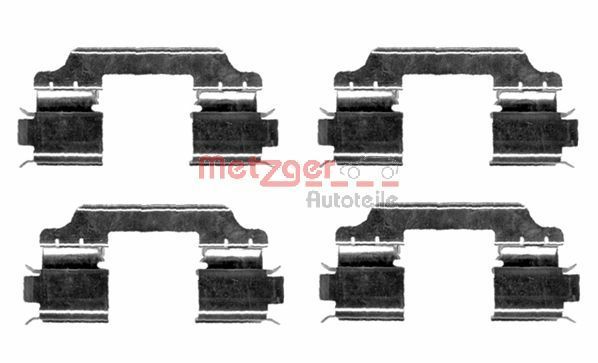 METZGER AUTOTEILE 109-1654 Accessory Kit, disc brake pad