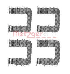 METZGER AUTOTEILE 109-1735 Accessory Kit, disc brake pad