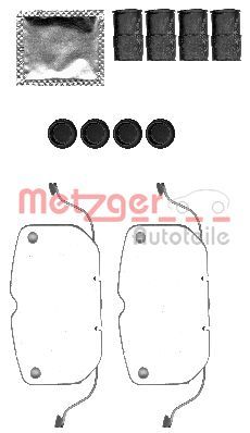 METZGER AUTOTEILE 109-1792 Accessory Kit, disc brake pad