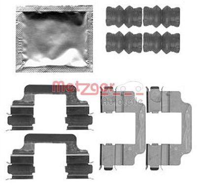 Accessory Kit, disc brake pad METZGER AUTOTEILE 109-1806