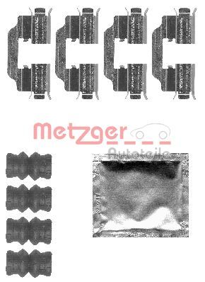 Accessory Kit, disc brake pad METZGER AUTOTEILE 109-1832
