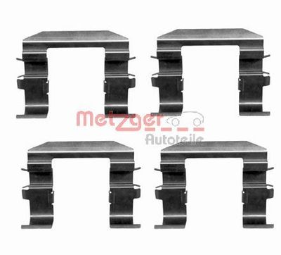 Accessory Kit, disc brake pad METZGER AUTOTEILE 109-1664