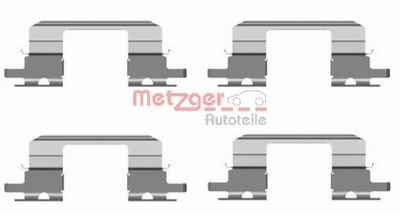Accessory Kit, disc brake pad METZGER AUTOTEILE 109-1672