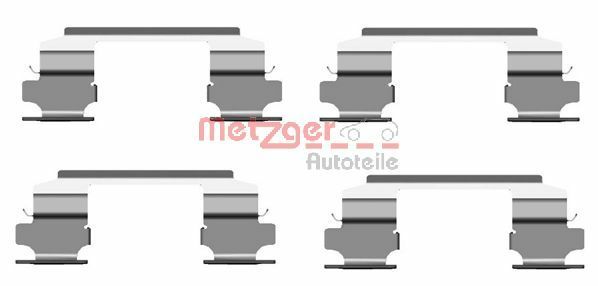 METZGER AUTOTEILE 109-1686 Accessory Kit, disc brake pad