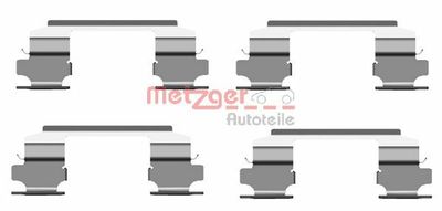 Accessory Kit, disc brake pad METZGER AUTOTEILE 109-1686