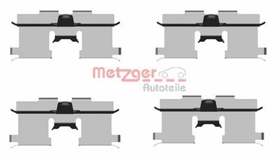Accessory Kit, disc brake pad METZGER AUTOTEILE 109-1692