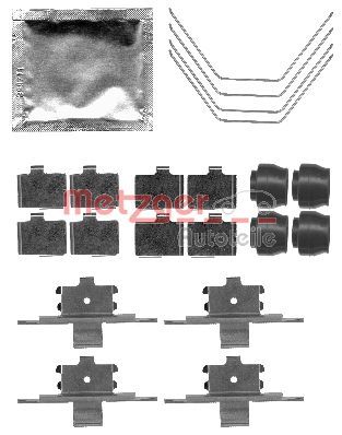 METZGER AUTOTEILE 109-1791 Accessory Kit, disc brake pad