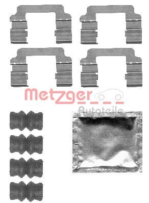 Accessory Kit, disc brake pad METZGER AUTOTEILE 109-1830