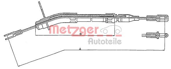 METZGER AUTOTEILE 10.935 Cable Pull, parking brake