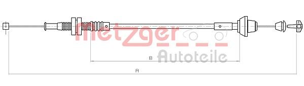 METZGER AUTOTEILE 11.0182 Accelerator Cable