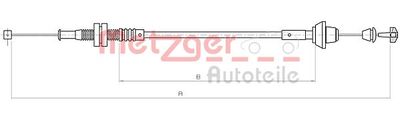 Accelerator Cable METZGER AUTOTEILE 11.0182