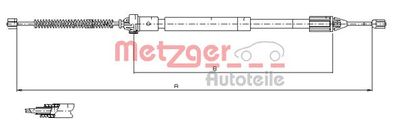 Cable Pull, parking brake METZGER AUTOTEILE 11.6597