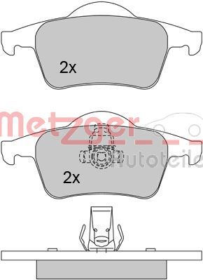 METZGER AUTOTEILE 1170011 Brake Pad Set, disc brake