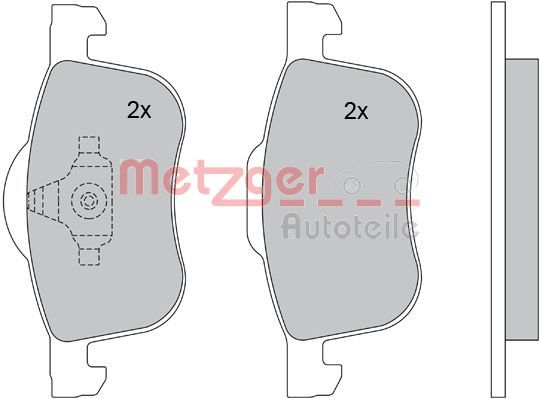 METZGER AUTOTEILE 1170013 Brake Pad Set, disc brake