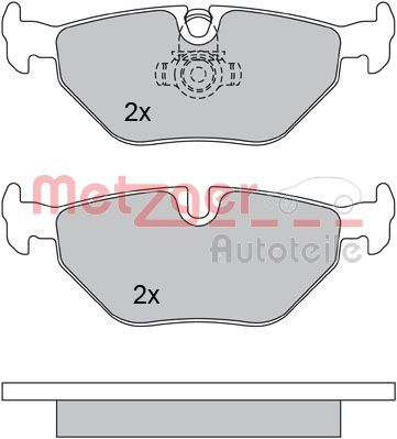 METZGER AUTOTEILE 1170014 Brake Pad Set, disc brake