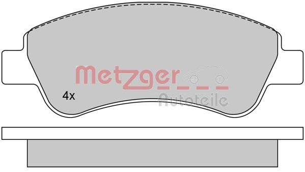 METZGER AUTOTEILE 1170026 Brake Pad Set, disc brake