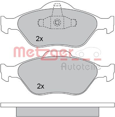 METZGER AUTOTEILE 1170045 Brake Pad Set, disc brake