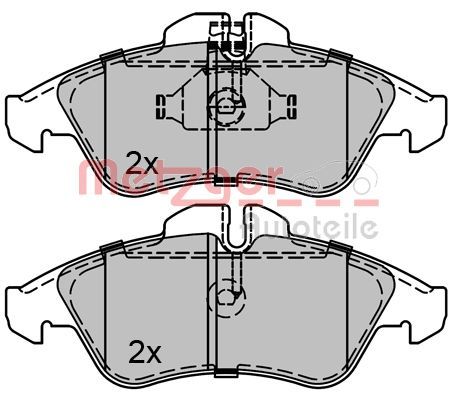 METZGER AUTOTEILE 1170071 Brake Pad Set, disc brake