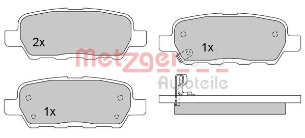 METZGER AUTOTEILE 1170079 Brake Pad Set, disc brake
