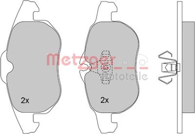 Brake Pad Set, disc brake METZGER AUTOTEILE 1170100