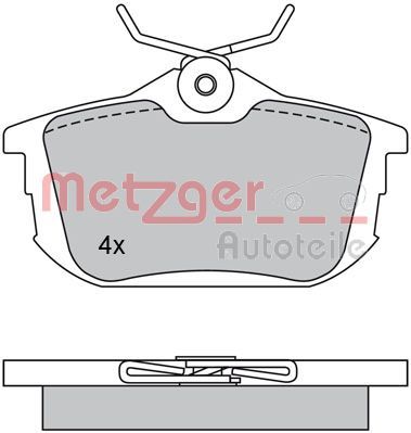 METZGER AUTOTEILE 1170118 Brake Pad Set, disc brake