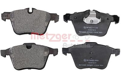 Brake Pad Set, disc brake METZGER AUTOTEILE 1170126