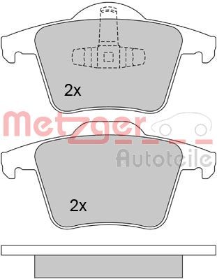 METZGER AUTOTEILE 1170142 Brake Pad Set, disc brake