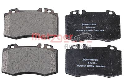 Brake Pad Set, disc brake METZGER AUTOTEILE 1170153