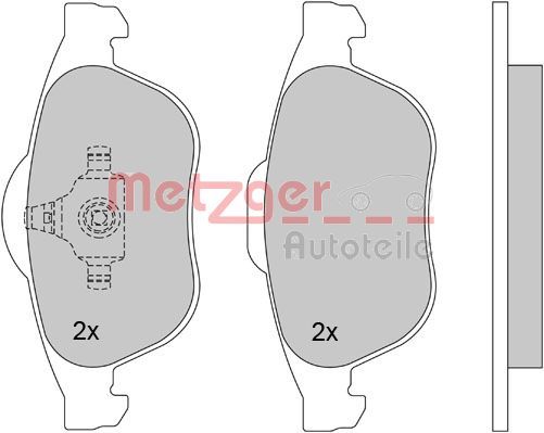 METZGER AUTOTEILE 1170161 Brake Pad Set, disc brake