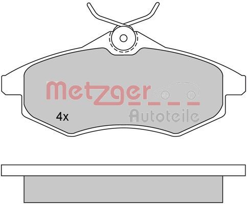 METZGER AUTOTEILE 1170163 Brake Pad Set, disc brake