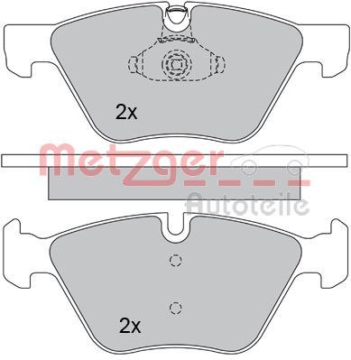 METZGER AUTOTEILE 1170203 Brake Pad Set, disc brake