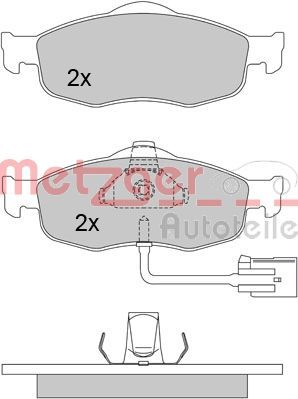 METZGER AUTOTEILE 1170267 Brake Pad Set, disc brake