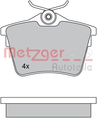 METZGER AUTOTEILE 1170269 Brake Pad Set, disc brake