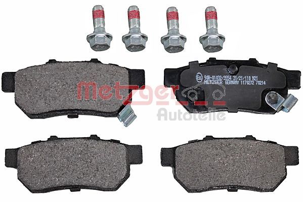 METZGER AUTOTEILE 1170272 Brake Pad Set, disc brake