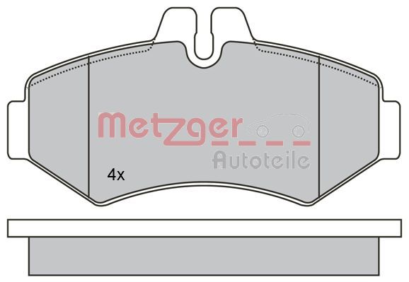 METZGER AUTOTEILE 1170274 Brake Pad Set, disc brake