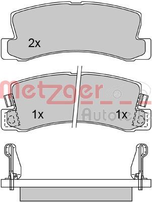 METZGER AUTOTEILE 1170277 Brake Pad Set, disc brake