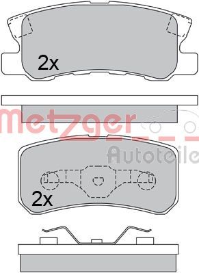 METZGER AUTOTEILE 1170323 Brake Pad Set, disc brake