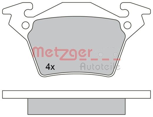 METZGER AUTOTEILE 1170331 Brake Pad Set, disc brake