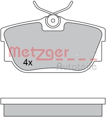 METZGER AUTOTEILE 1170332 Brake Pad Set, disc brake