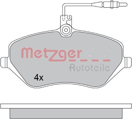 METZGER AUTOTEILE 1170346 Brake Pad Set, disc brake